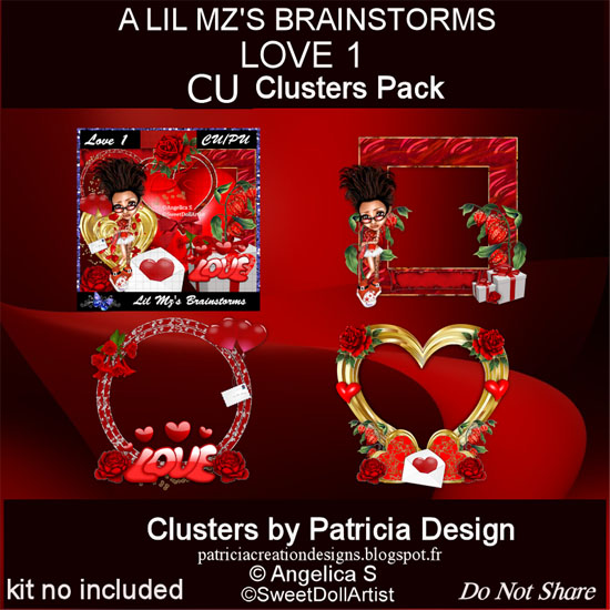 LMB Love 1 Clusters CU - Click Image to Close